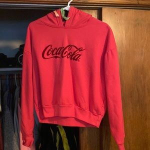 Coca Cola cropped hoodie